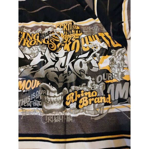 Vintage Ecko Unltd Graffiti Polo Shirt Men's XL - Picture 5 of 9